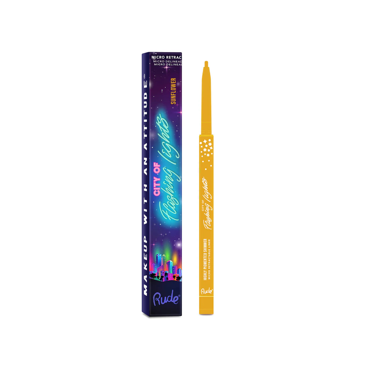 “City of Flashing Lights” (Micro Retractable Liner) - Rude Cosmetics