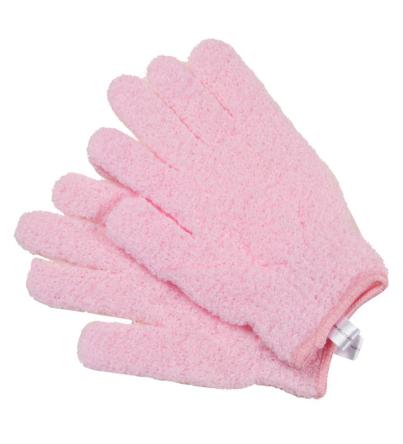 EXFOLIATING BATH GLOVES: PINK