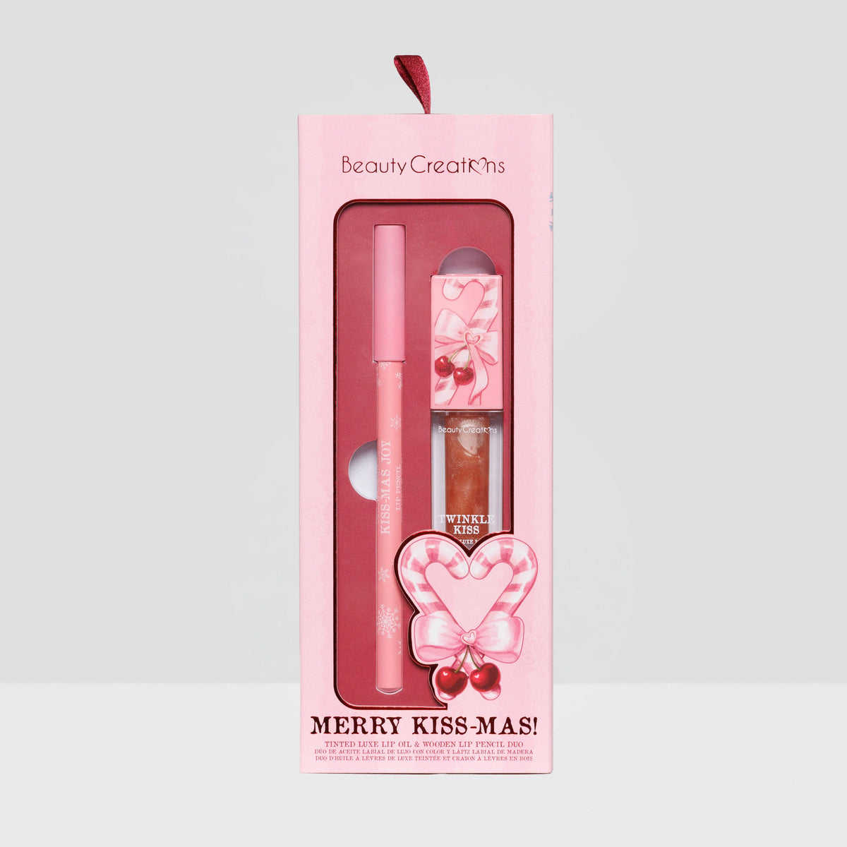 XMAS - Merry Kiss-Mas! - Aceite de Labios con Color + Lápiz Delineador - Beauty Creations