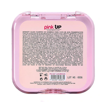 Intensity Glam - Cuarteto de Sombras para Ojos - Pink Up Cosmetics