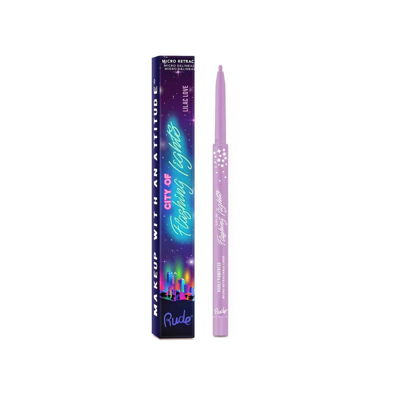 “City of Flashing Lights” (Micro Retractable Liner) - Rude Cosmetics