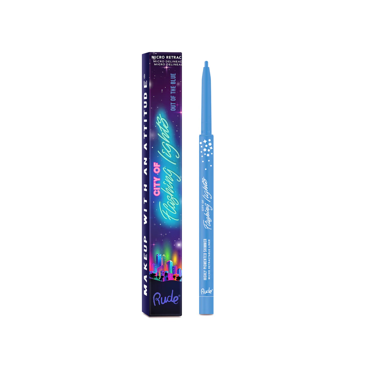 “City of Flashing Lights” (Micro Retractable Liner) - Rude Cosmetics