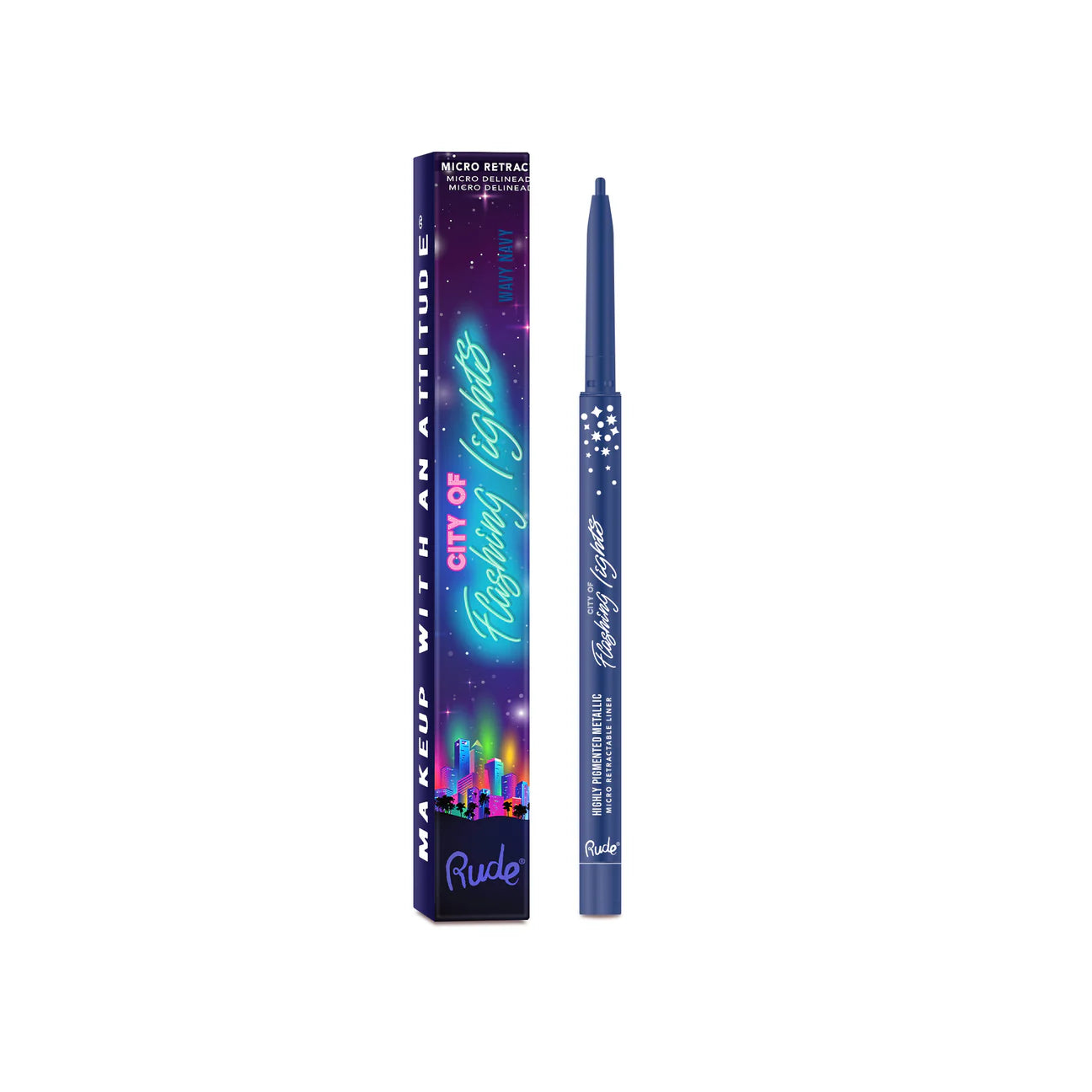 “City of Flashing Lights” (Micro Retractable Liner) - Rude Cosmetics