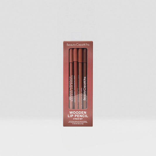 Wooden Lip Pencil Set - Beauty Creations