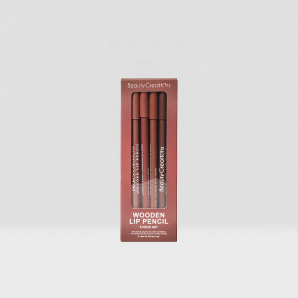Wooden Lip Pencil Set - Beauty Creations