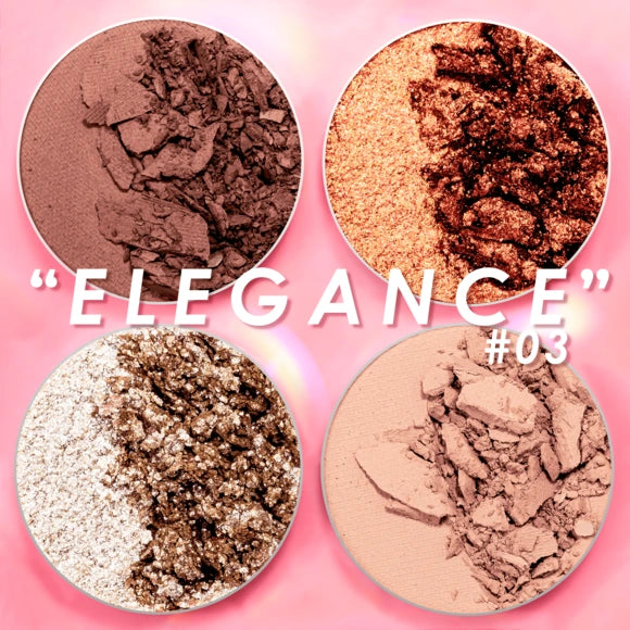 Intensity Glam - Cuarteto de Sombras para Ojos - Pink Up Cosmetics