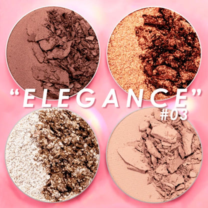 Intensity Glam - Cuarteto de Sombras para Ojos - Pink Up Cosmetics