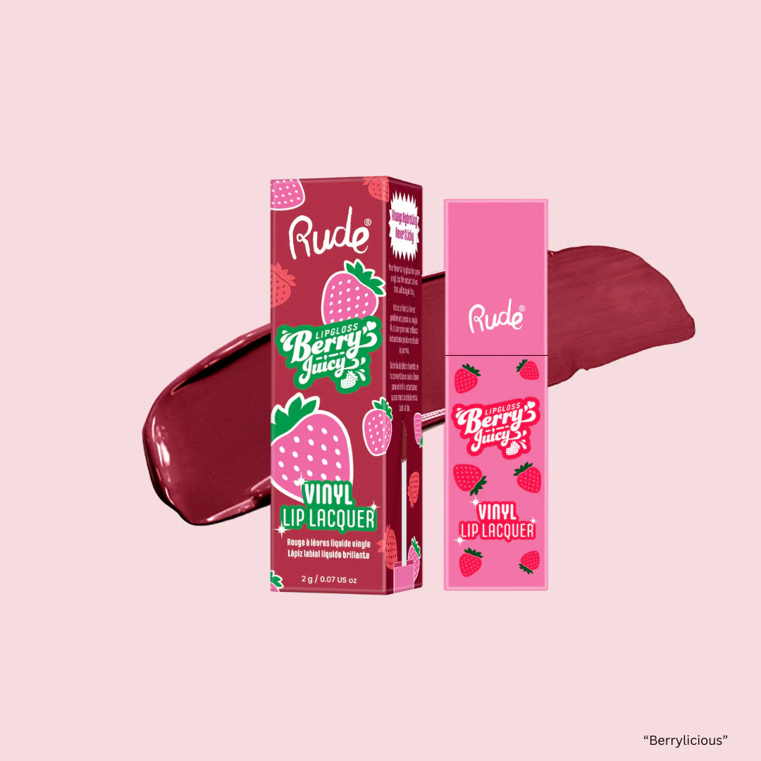“Berry Juicy” (Vinyl Lip Lacquer) - Rude Cosmetics