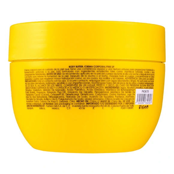 “Body Butter” - Crema Corporal Humectante - Pink UP Cosmetics