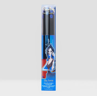 Stay Forever - Dúo de Tinta Labial Peel Off + Gloss - Coraline X Beauty Creations