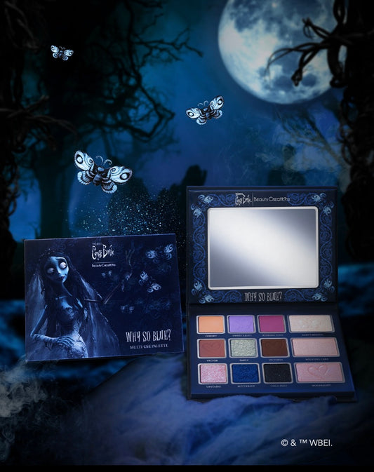 WHY SO BLUE?
MULTI-USE PALETTE | Corpse Bride X Beauty Creations