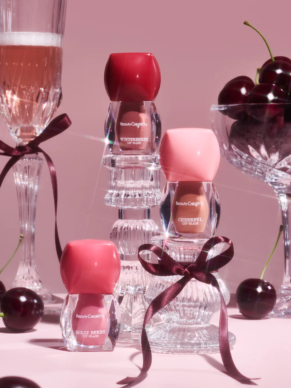 XMAS - Cherry On Top- Set de Brillos Labiales - Beauty Creations