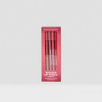 Wooden Lip Pencil Set - Beauty Creations