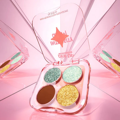 Intensity Glam - Cuarteto de Sombras para Ojos - Pink Up Cosmetics