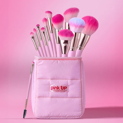 Pink Puffer - Set de brochas - Pink Up Cosmetics