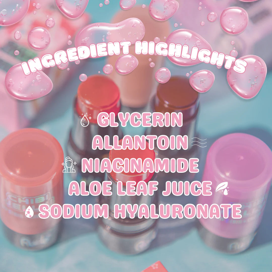 “Chibi Manga Collection” (Lip Stain and Cheek Tint) - Rude Cosmetics