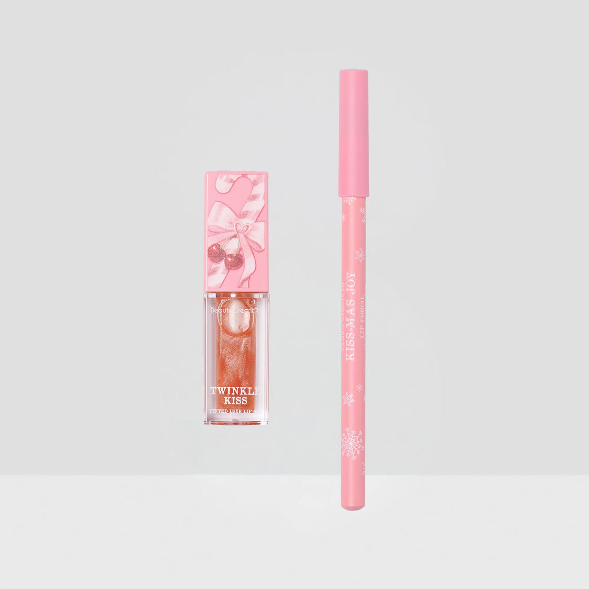 XMAS - Merry Kiss-Mas! - Aceite de Labios con Color + Lápiz Delineador - Beauty Creations