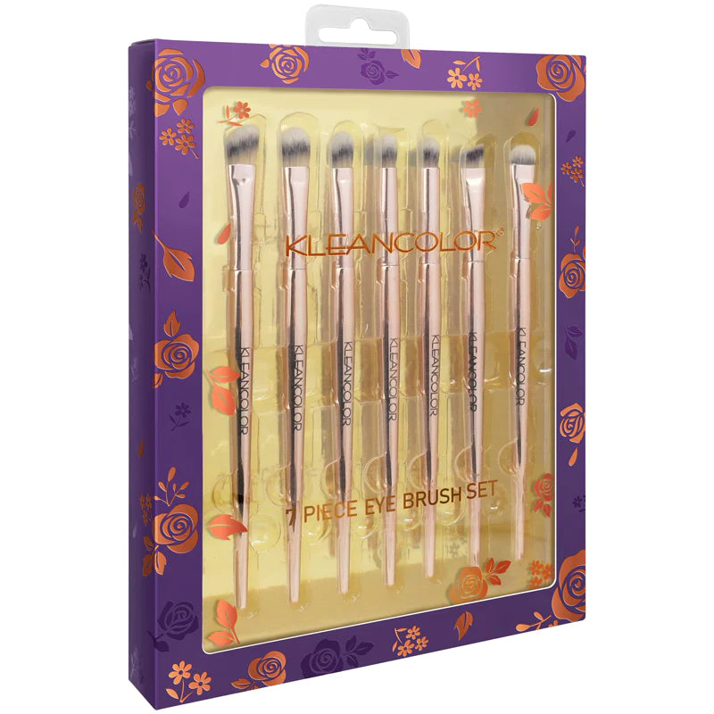 STOP & SMELL THE ROSES-7 PIECE EYE BRUSH SET