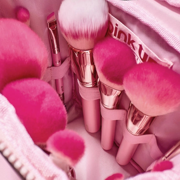 Pink Puffer Brush Set - Pink Up Cosmetics