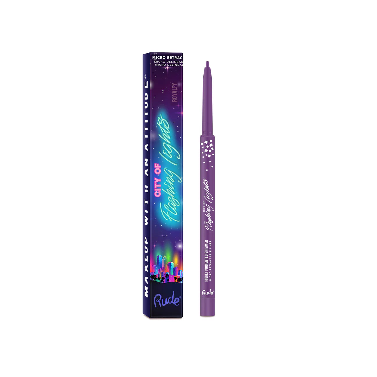 “City of Flashing Lights” (Micro Retractable Liner) - Rude Cosmetics