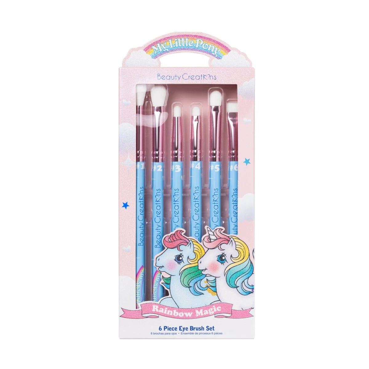 "RAINBOW MAGIC" - 6 PIECE EYE BRUSH SET - Beauty Creations X My Little Pony