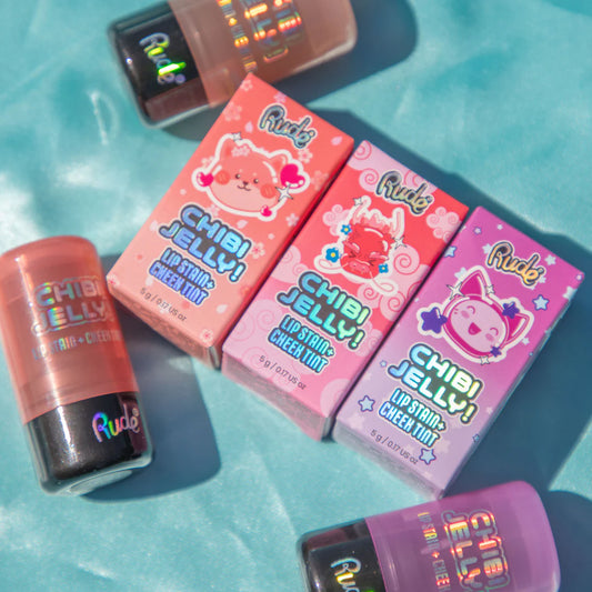 “Chibi Manga Collection” (Lip Stain and Cheek Tint) - Rude Cosmetics