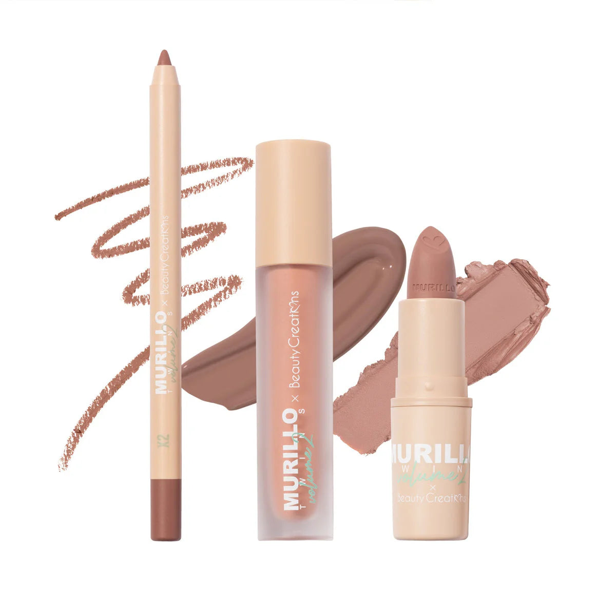 MURILLO TWINS VOL. 2 - LOVE ME NUDE LIP KIT BEAUTY CREATIONS