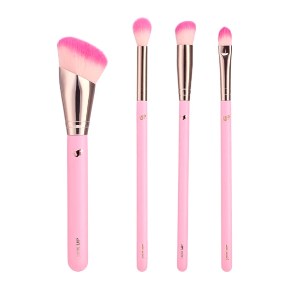 Pink Puffer Brush Set - Pink Up Cosmetics