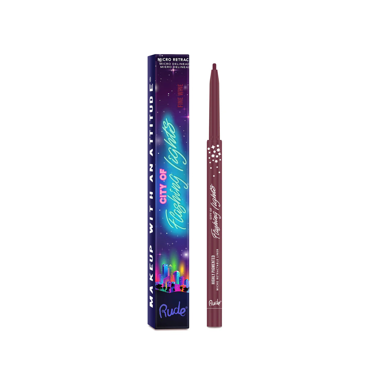 “City of Flashing Lights” (Micro Retractable Liner) - Rude Cosmetics