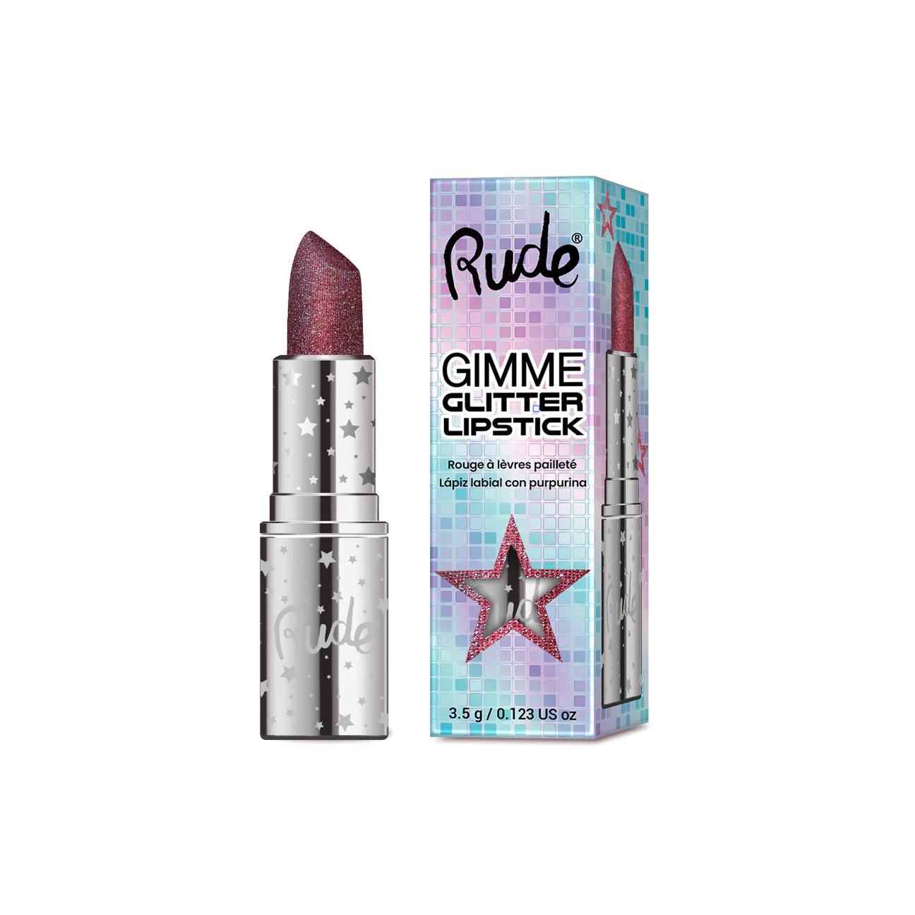 “Gimme” (Glitter Lipstick) - Rude Cosmetics