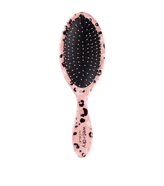 WET-N-DRY DETANGLING HAIR BRUSH (CHEETAH PRINT)