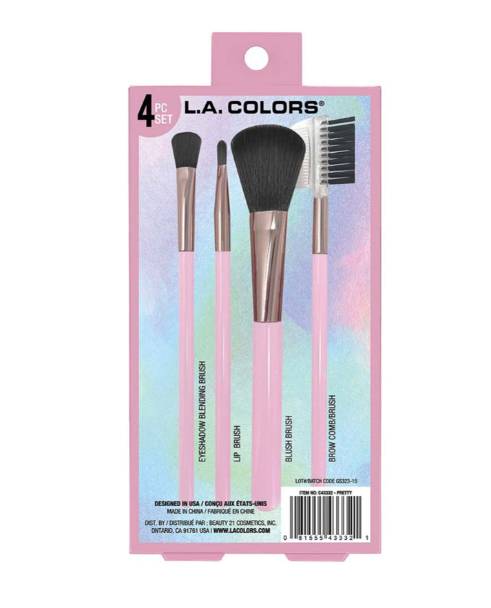 LA Colors All is Bright Makeup Brushes Set - Pretty