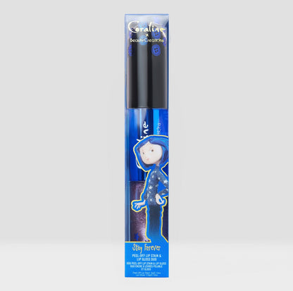 Stay Forever - Dúo de Tinta Labial Peel Off + Gloss - Coraline X Beauty Creations