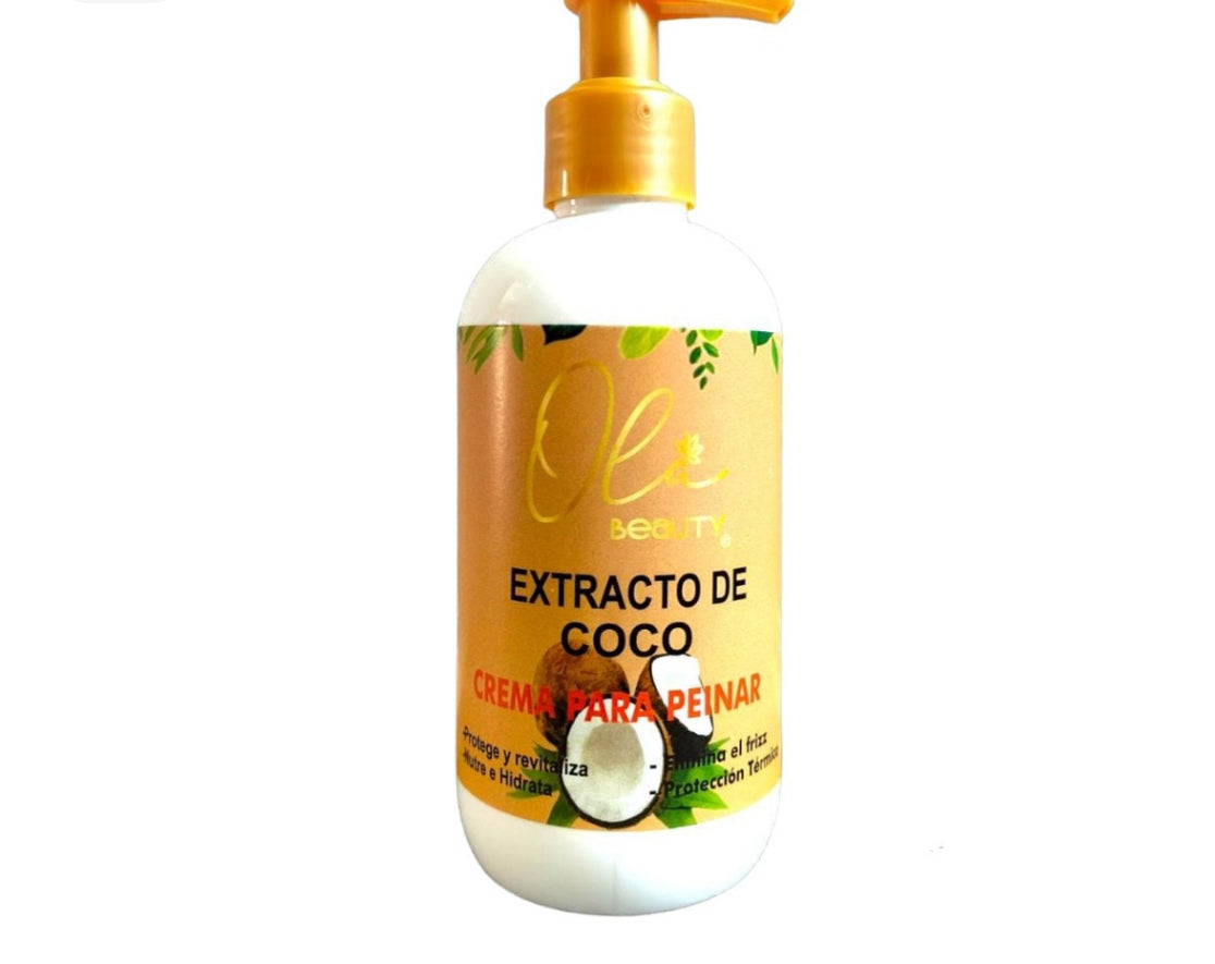 Crema Para Peinar Extracto De Coco 250ml Ola Beauty