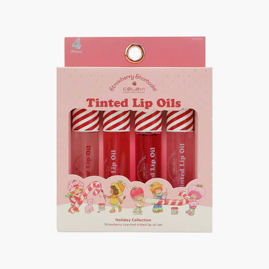 Tinted Lip Oil Set (4 PCs) - Strawberry Shortcake X CELAVI