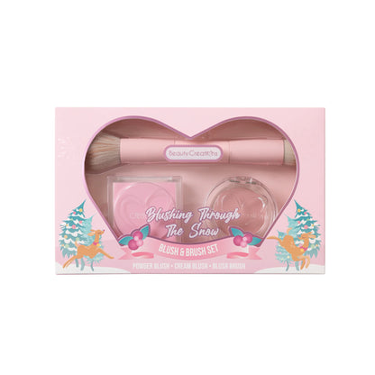 Oh Deer Christmas "Blushing Through The Snow" BLUSH &amp; BRUSH SET - Beauty Creations