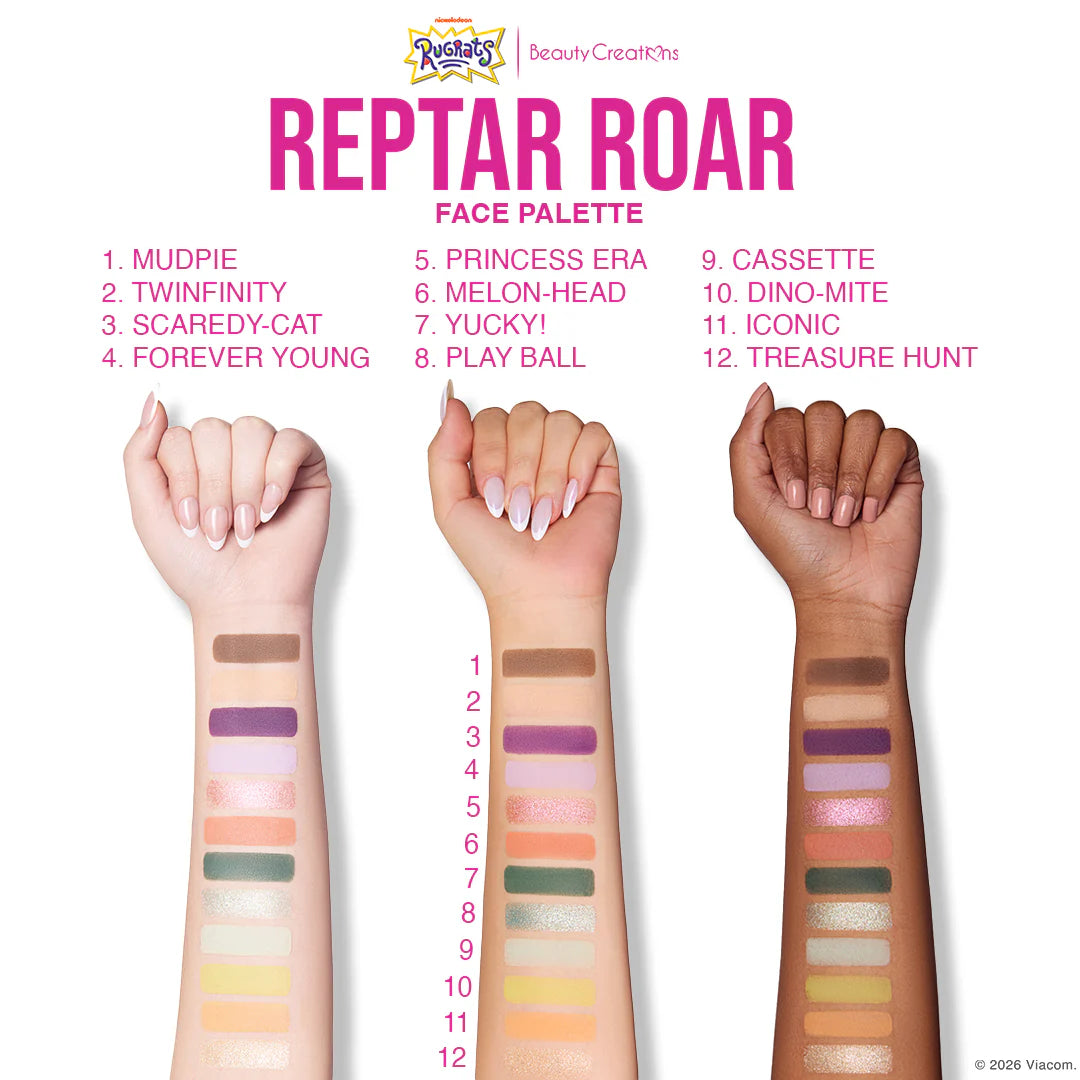 Reptar Roar - Paleta de Sombras- Rugrats X Beauty Creations