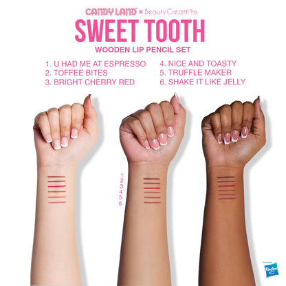 Sweet Tooth - Wooden Lip Liner Set - Candyland X Beauty Creations