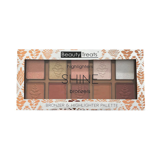 BEAUTY TREATS - HIGHLIGHTERS SHINE BRONZERS FACE PALETTE