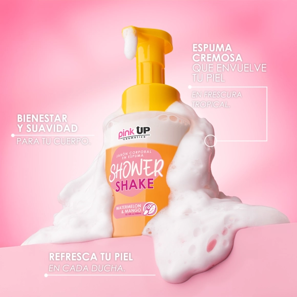 Shower Shake - Jabón en Espuma - Pink UP Cosmetics