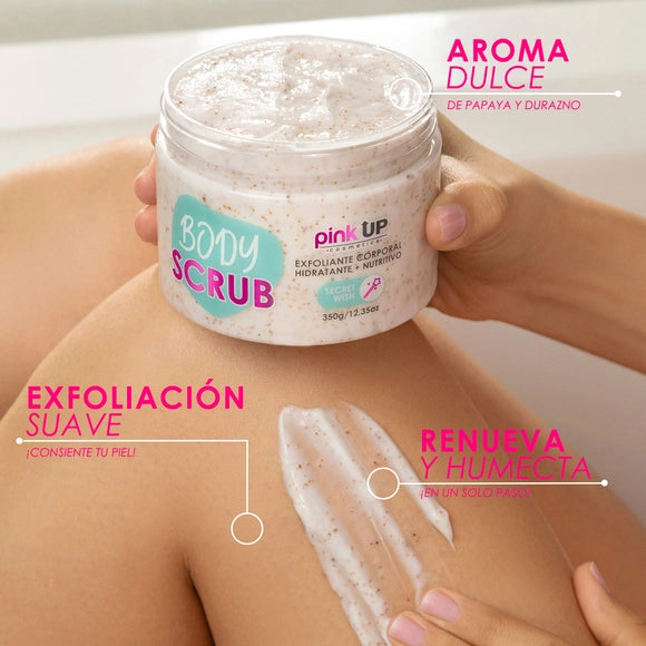 Body Scrub - Exfoliante Corporal Suave - Pink UP Cosmetics