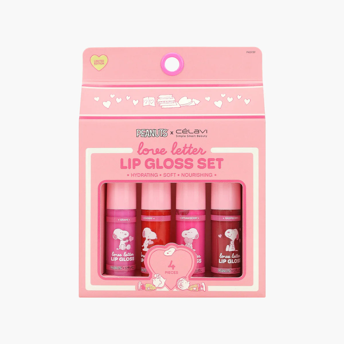 “Love Letter” (Lip Gloss Set) -  Peanuts (V-DAY) X CELAVI