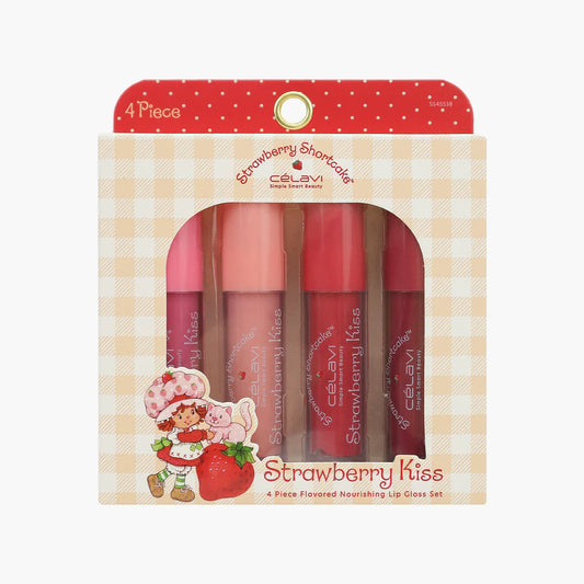 “Strawberry Kiss” (4PCs Lip Gloss Set)