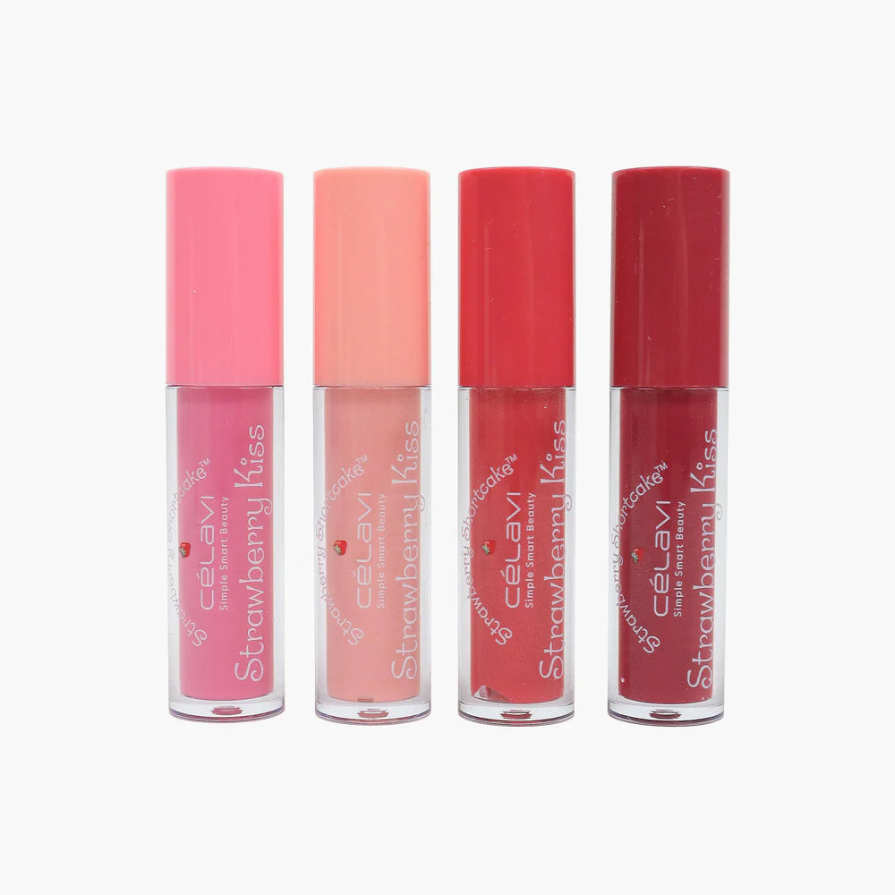 “Strawberry Kiss” (4PCs Lip Gloss Set)