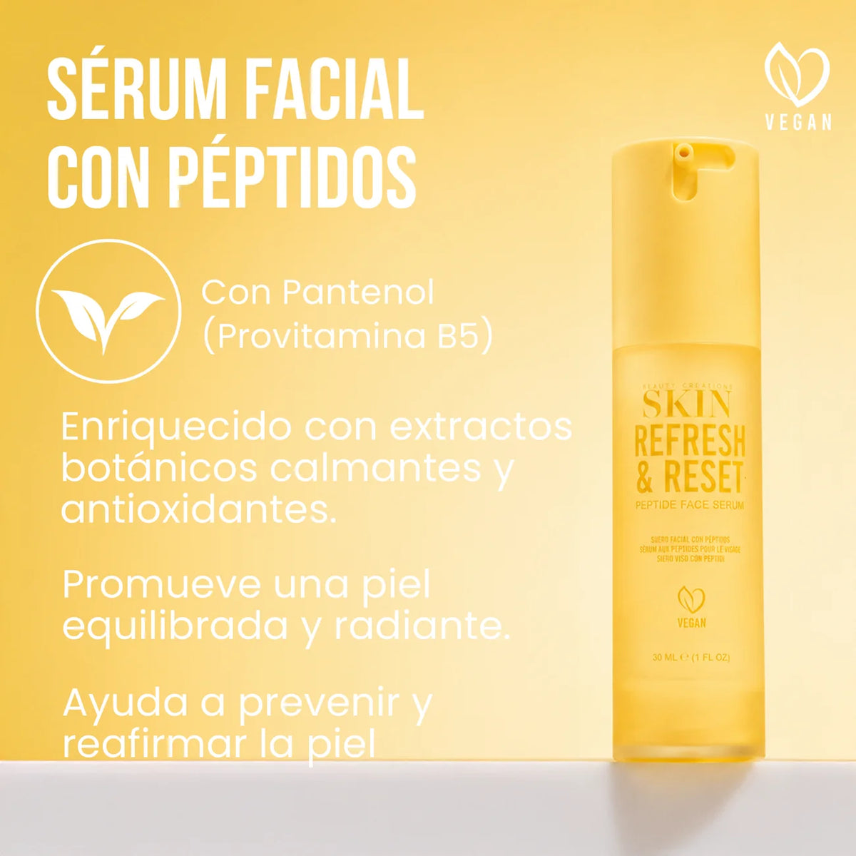 Refresh Reset - Suero Facial con Peptidos - Beauty Creations Skin