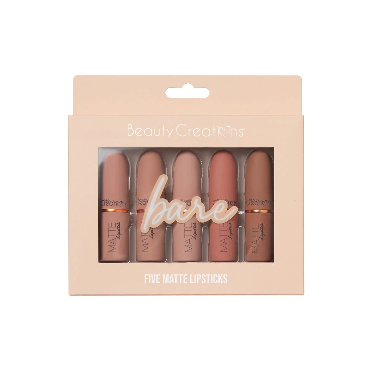 “BARE” - Matte Lipstick Set - Beauty Creations