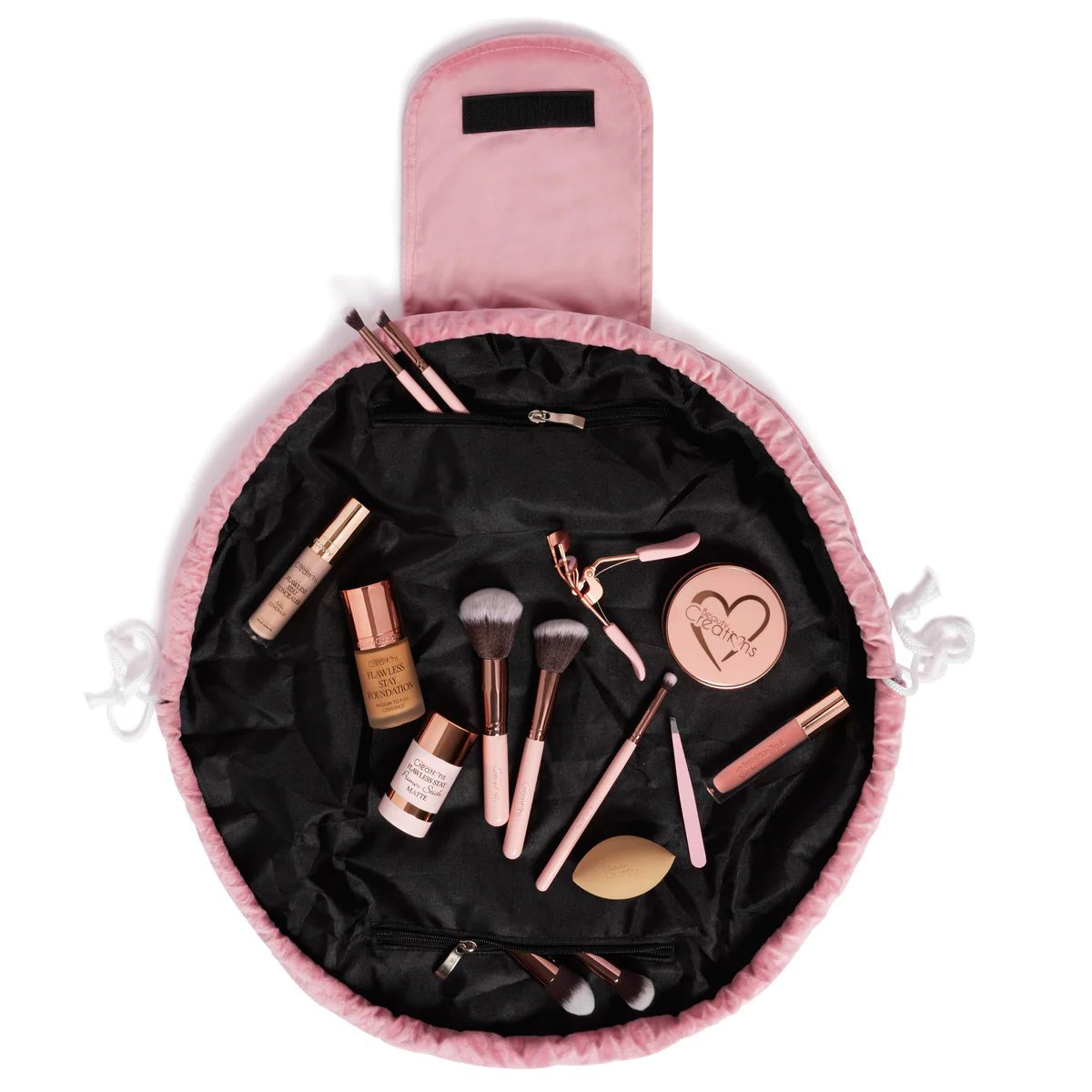 Beauty Creations - Bolsa Cosmetiquera Velvet - Cosmetiquera