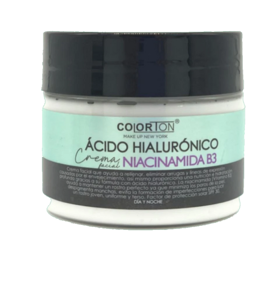 Crema Facial Ácido Hialurónico Niacinamida B3 Colorton