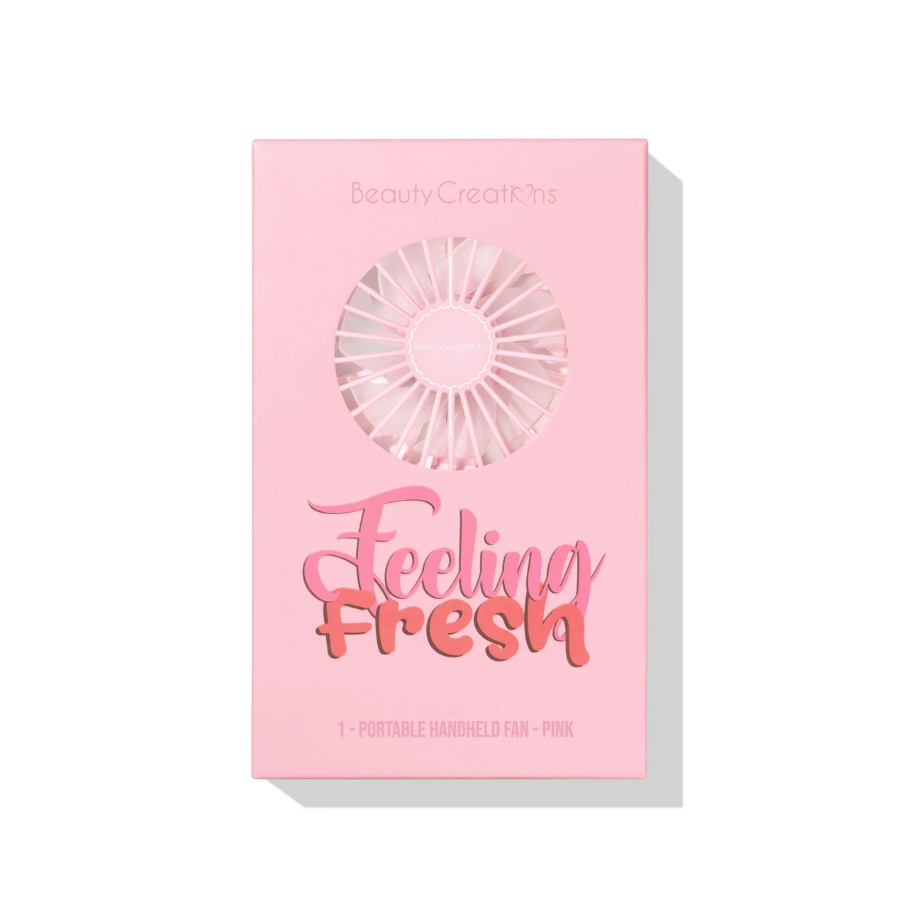 VENTILADOR FEELING FRESH HANDHELD FAN - PINK BEAUTY CREATIONS