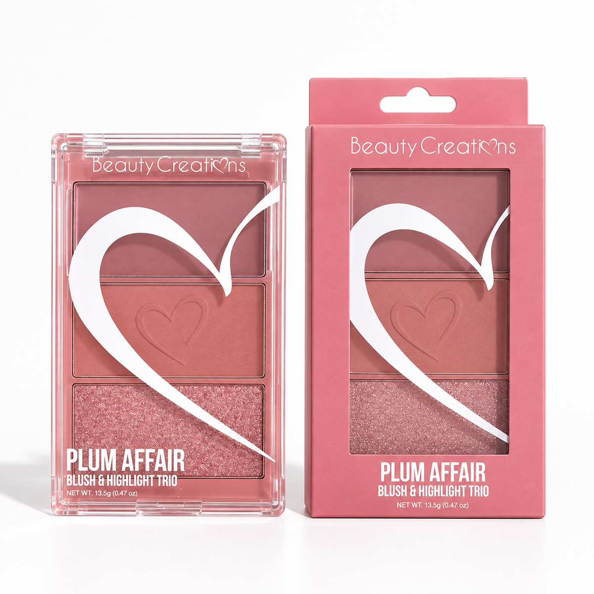 Trío de Rubor e Iluminador - Plum Affair - Beauty Creations